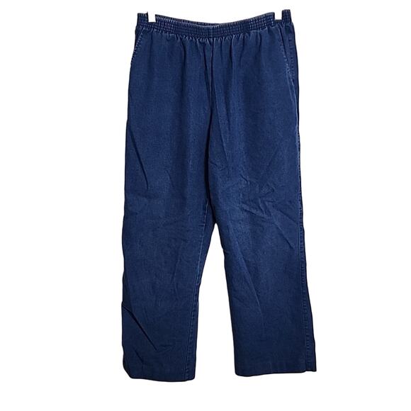 Alfred Dunner Pull On Denim-look Pants, Size 10 - Picture 1 of 7
